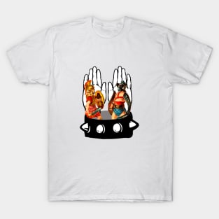 Outstretched Hands and Gladiator Bracelet T-Shirt